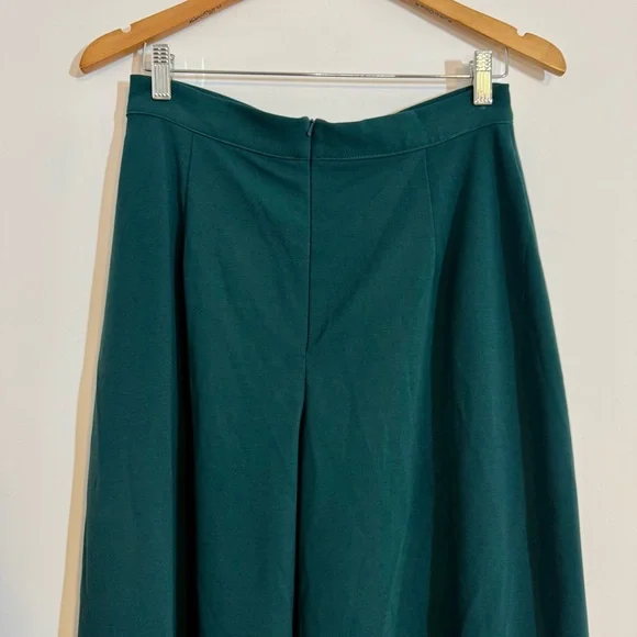 La Femme en Noir Emerald Green Palazzo Wide Leg Pants Gothic Whimsigoth Pinup L - Picture 9 of 10